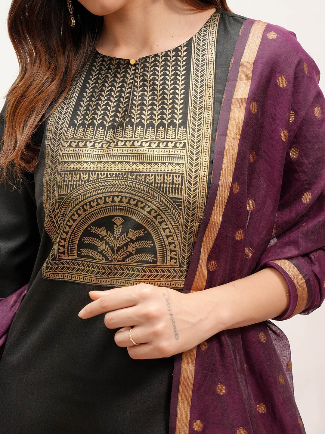 Printed Regular Kurta with Palazzos & With Dupatta