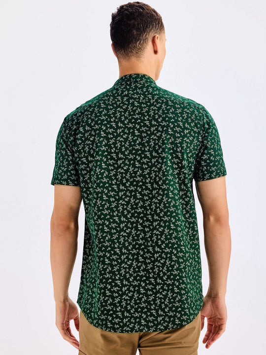Floral Printed Cotton Strigth Kurta