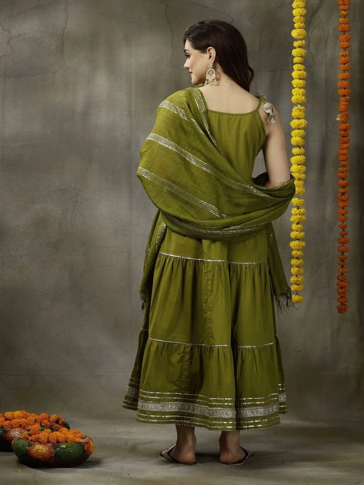 Women Pure Cotton, Viscose Rayon Kurta Dupatta Set