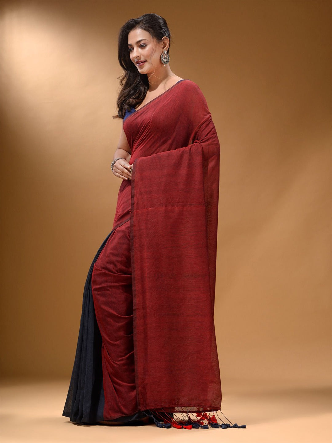 Pure Cotton Half and Half Pure Cotton Saree