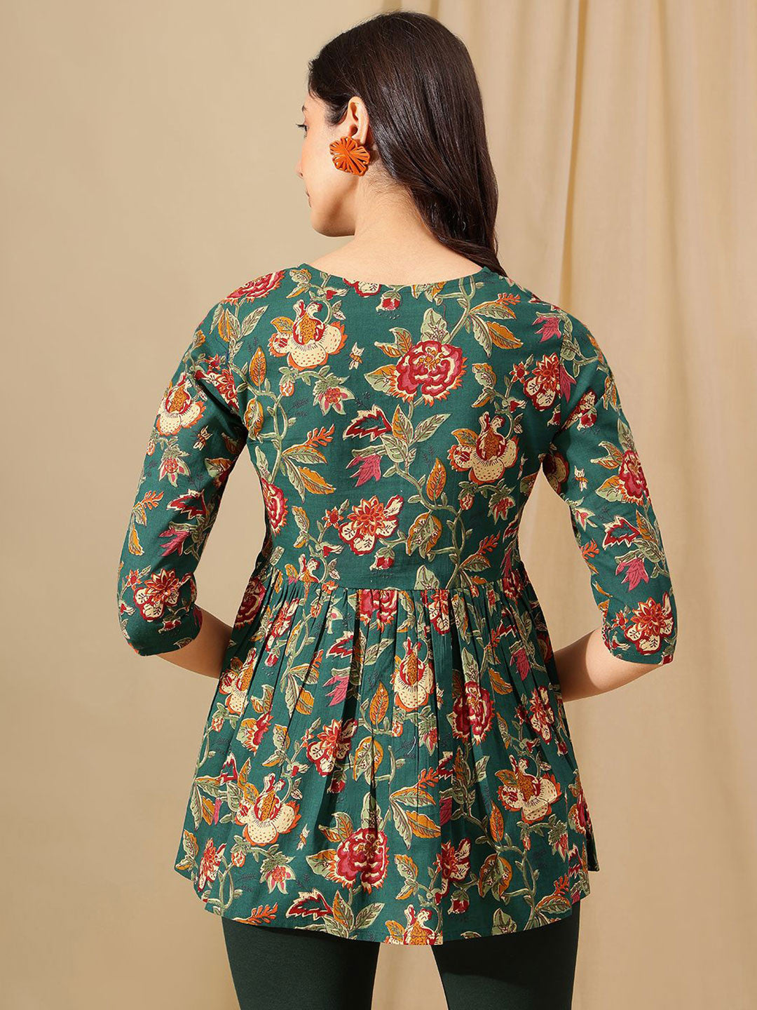 Floral Print Cotton Top
