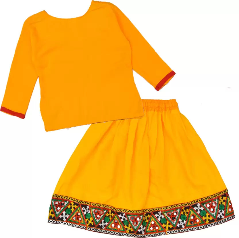 Baby Girls Festive & Party, Formal, Wedding Top and Skirt Set