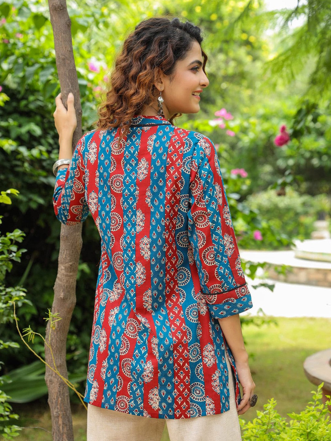 Ethnic Motifs Printed Pure Cotton Kurti