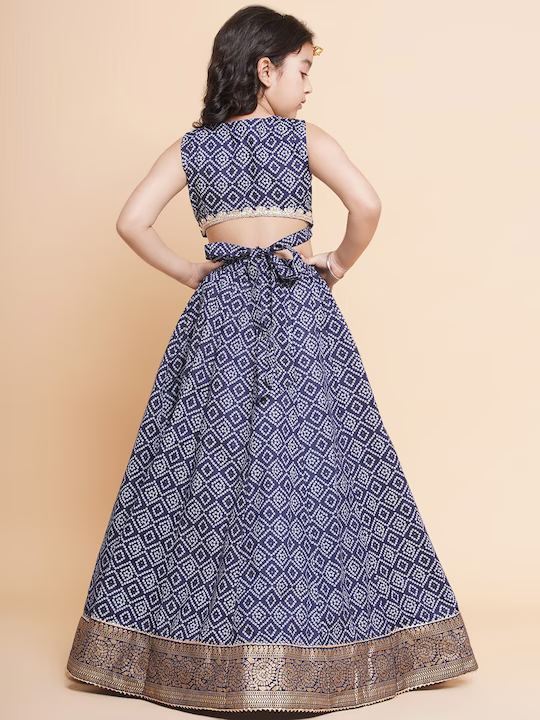 Girls Printed Ready to Wear Lehenga