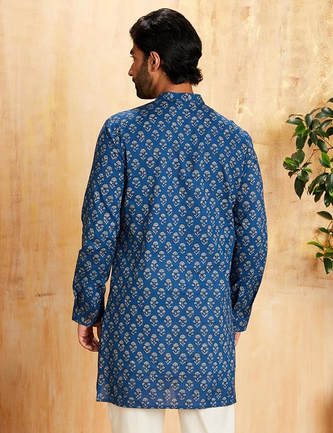 Men's 100% Cotton Everyday Mid Length Casual Kurta