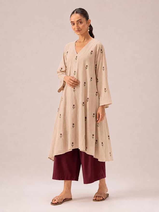 Women's Viscose Rayon A-Line Printed Co-Ord Set with Palazzo