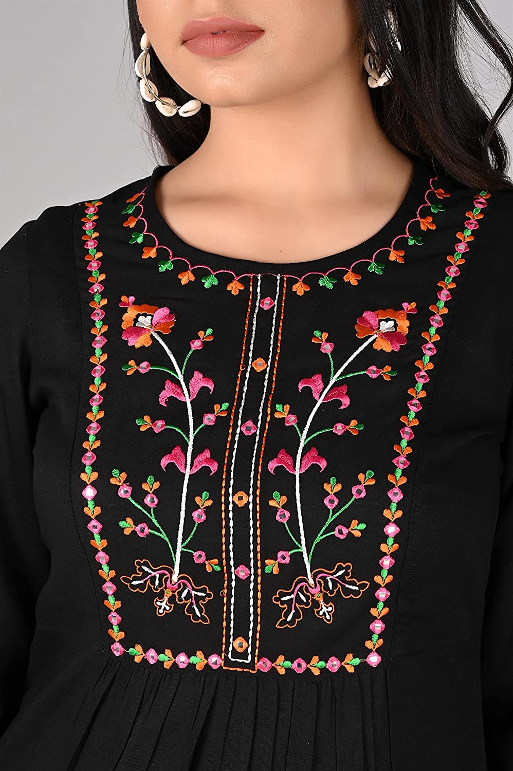 Black Kurta Dhoti Set