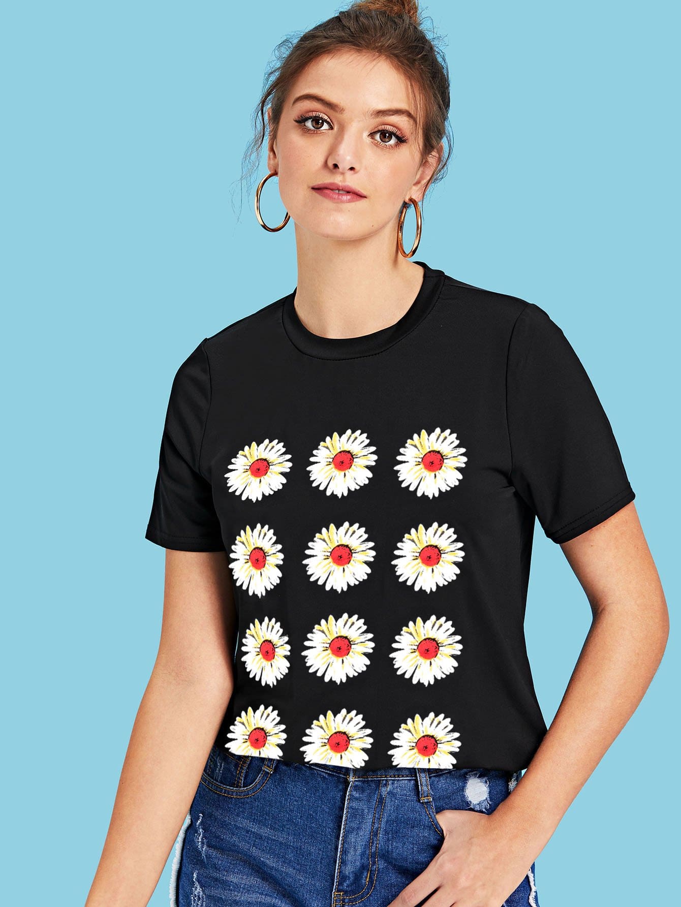Floral Print Tee