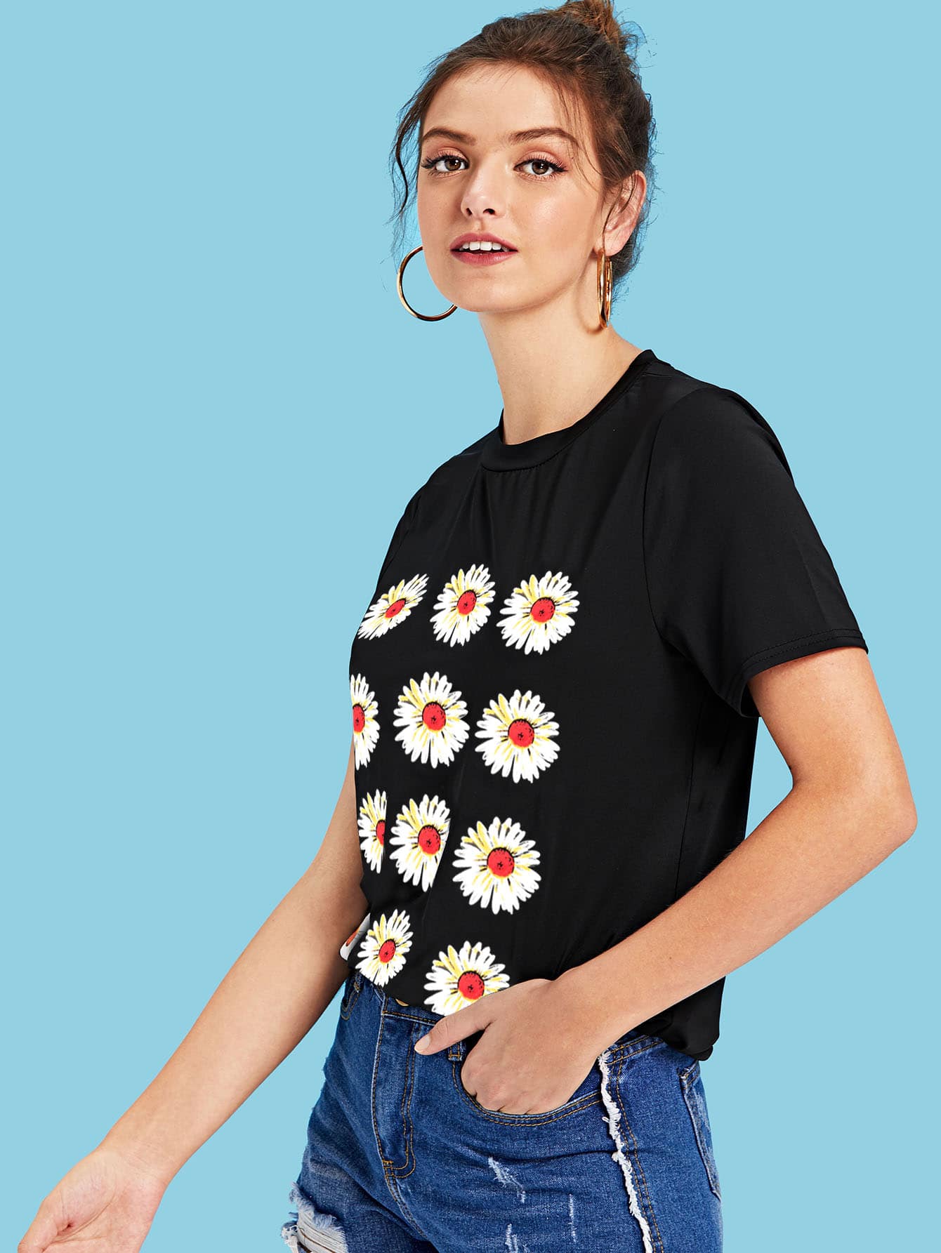 Floral Print Tee