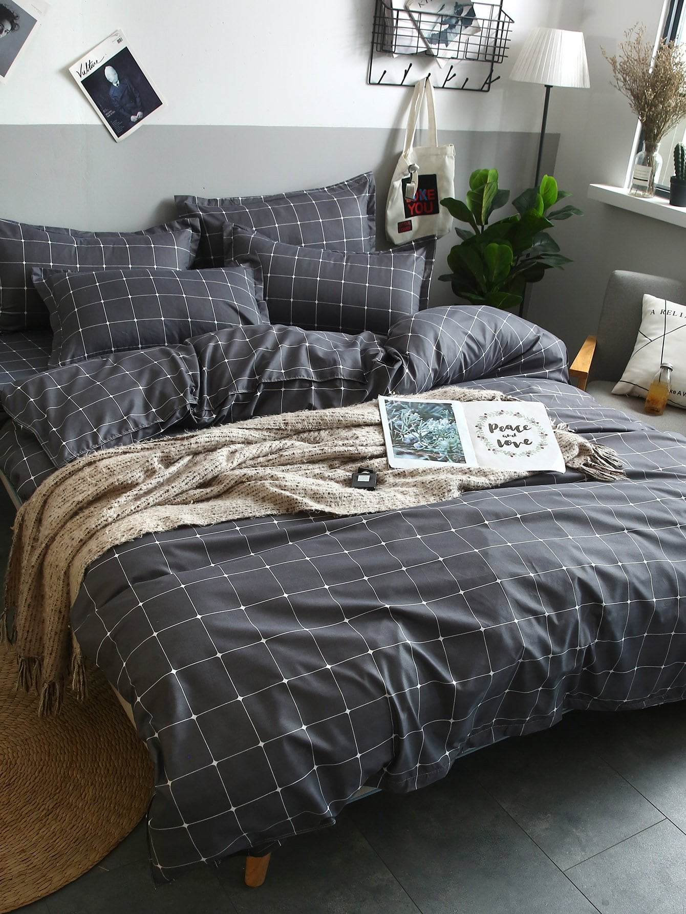 Plaid Print Sheet Set