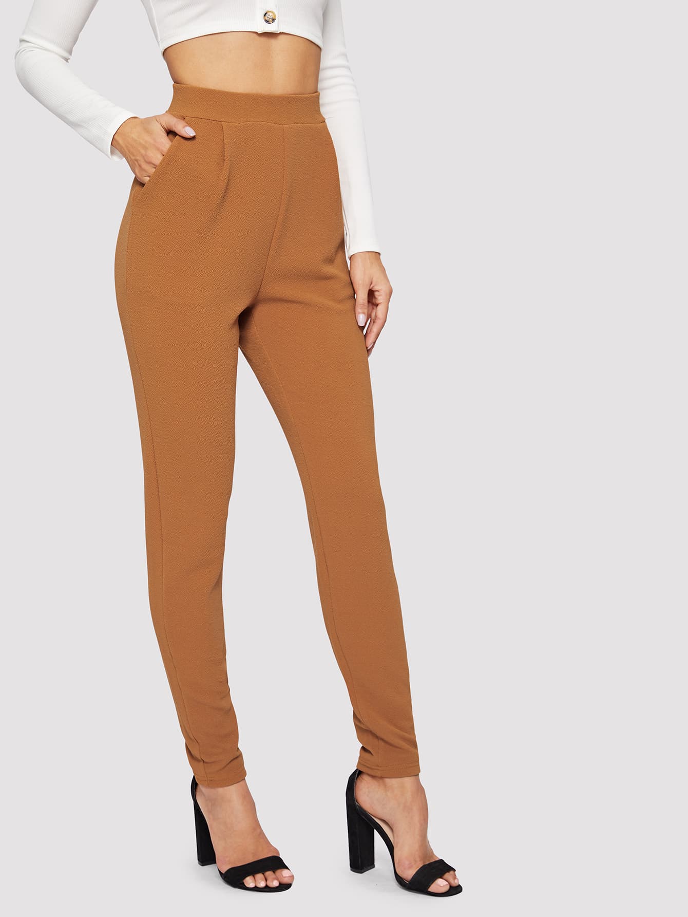 Pocket Side Skinny Pants