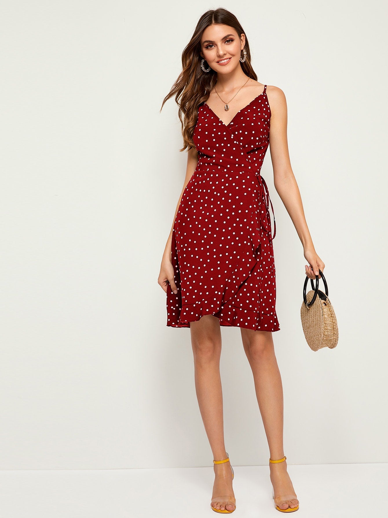 Polka Dot Print Cami Dress