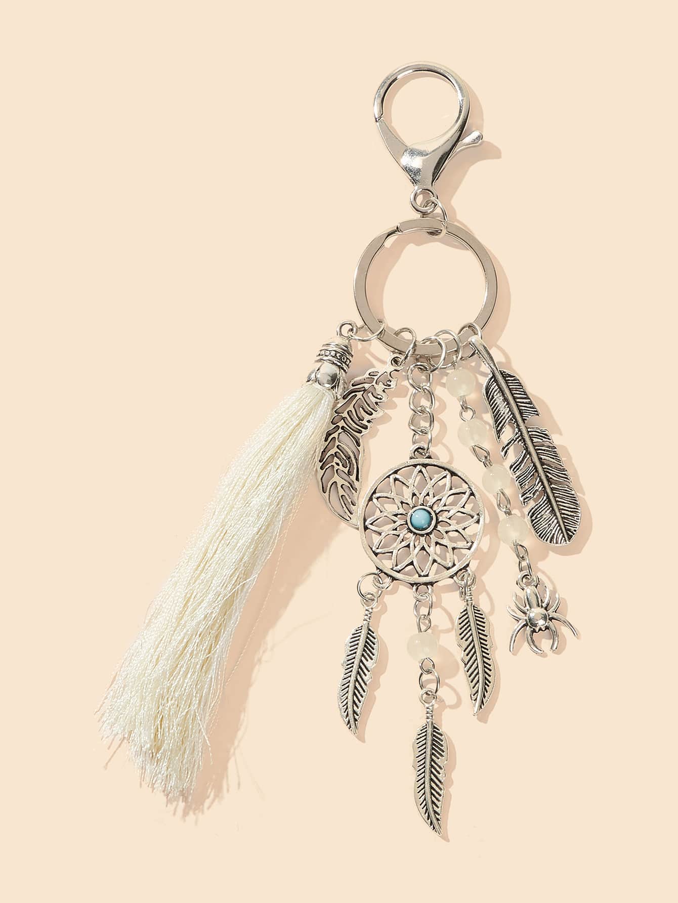 Dreamcatcher & Tassel Charm Keychain