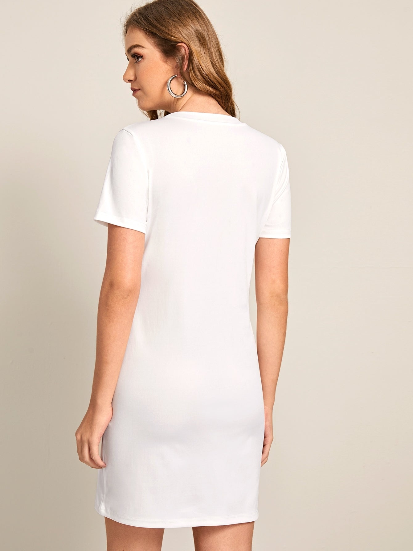 Figure Graphic T-shirt Dress