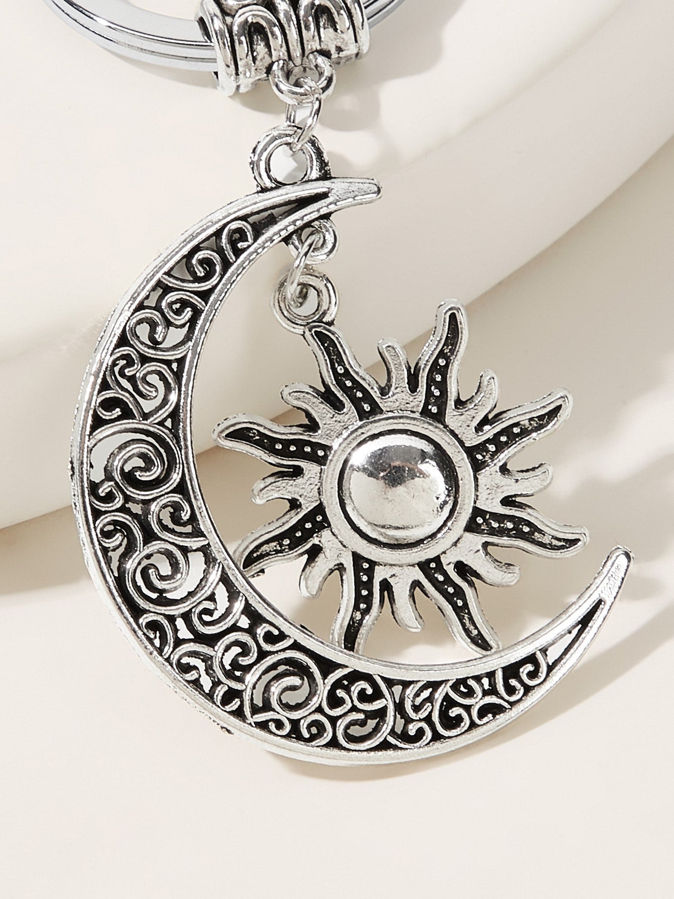 Sun & Moon Charm Keychain