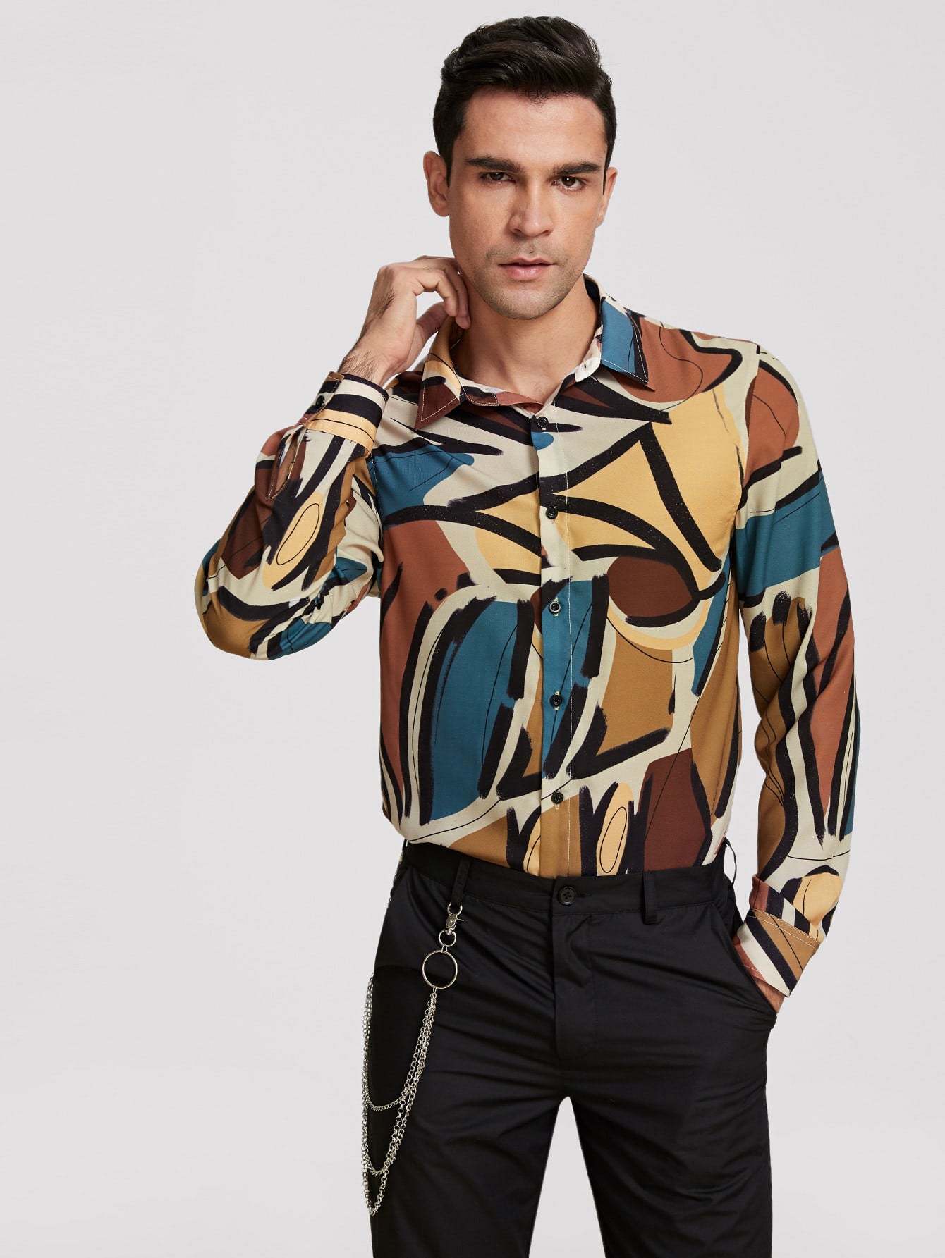 Men Allover Print Shirt