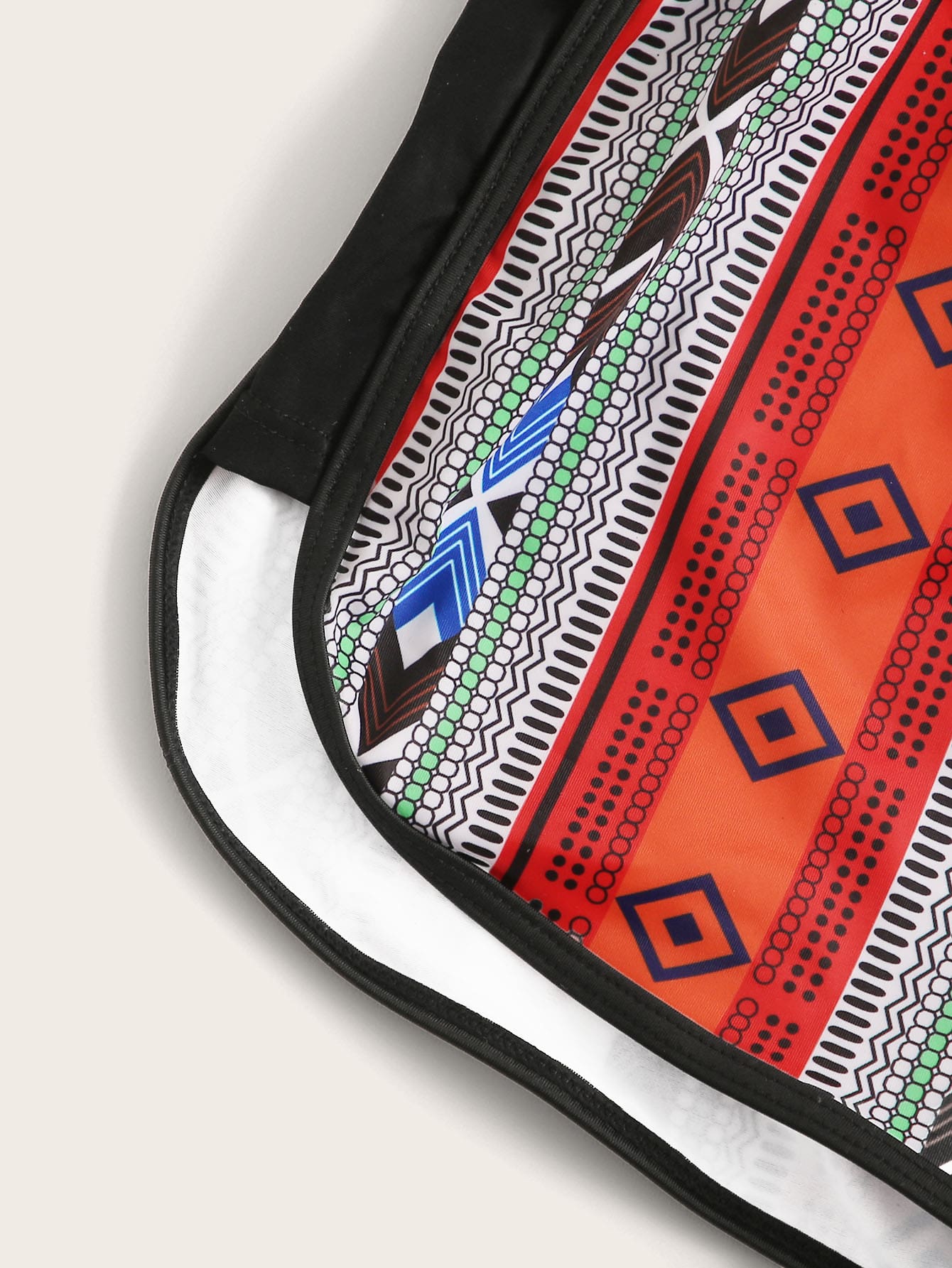 Geo Underwire Halter Top With Shorts Bikini Set