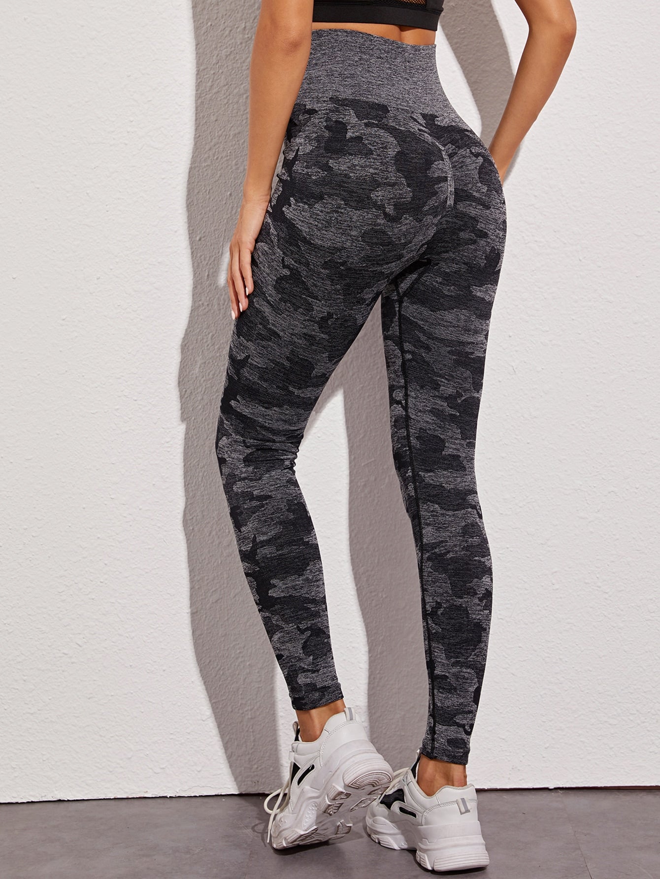 Allover Print Space Dye Sports Leggings
