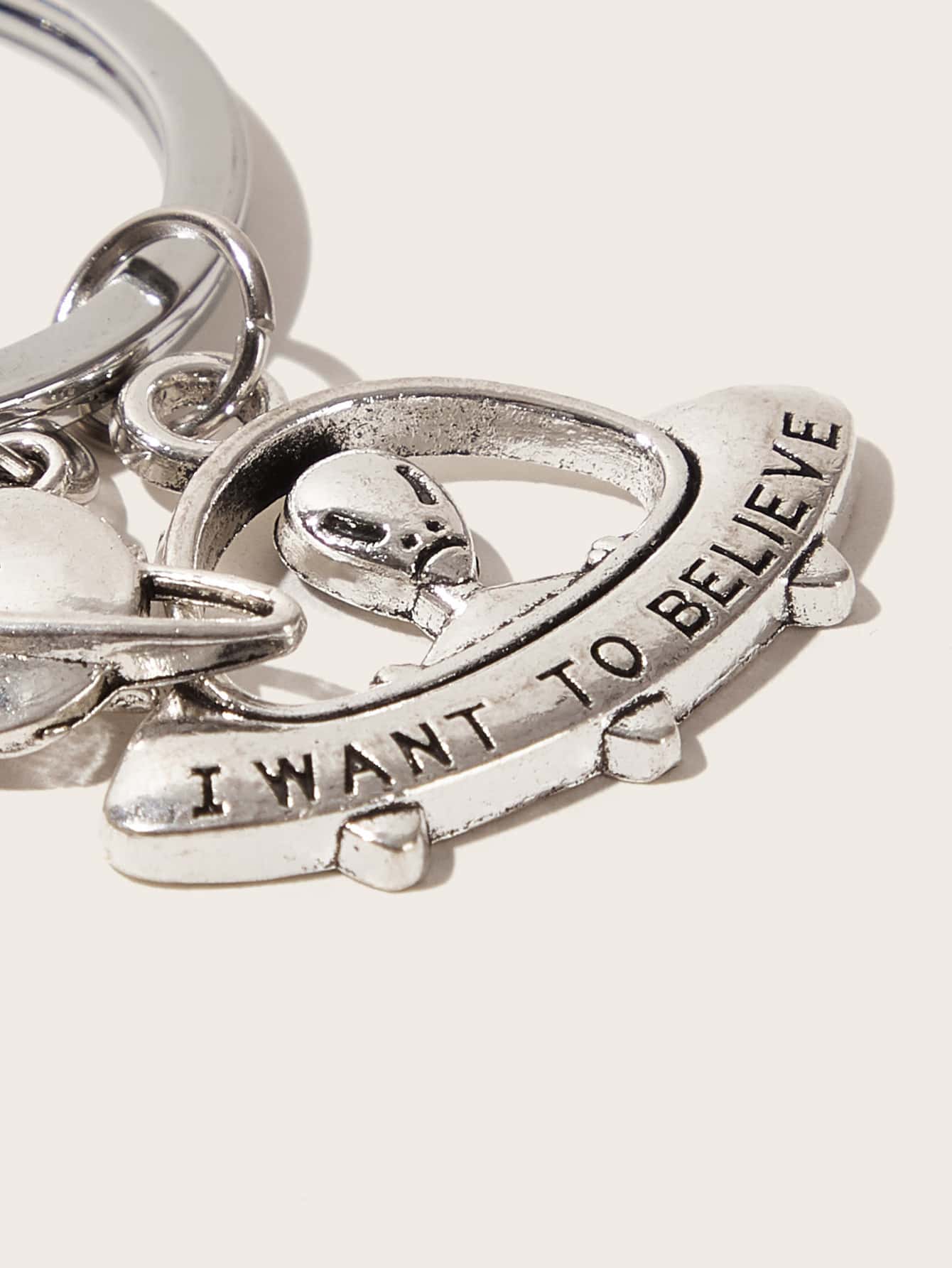 Planet & Alien Charm Keychain