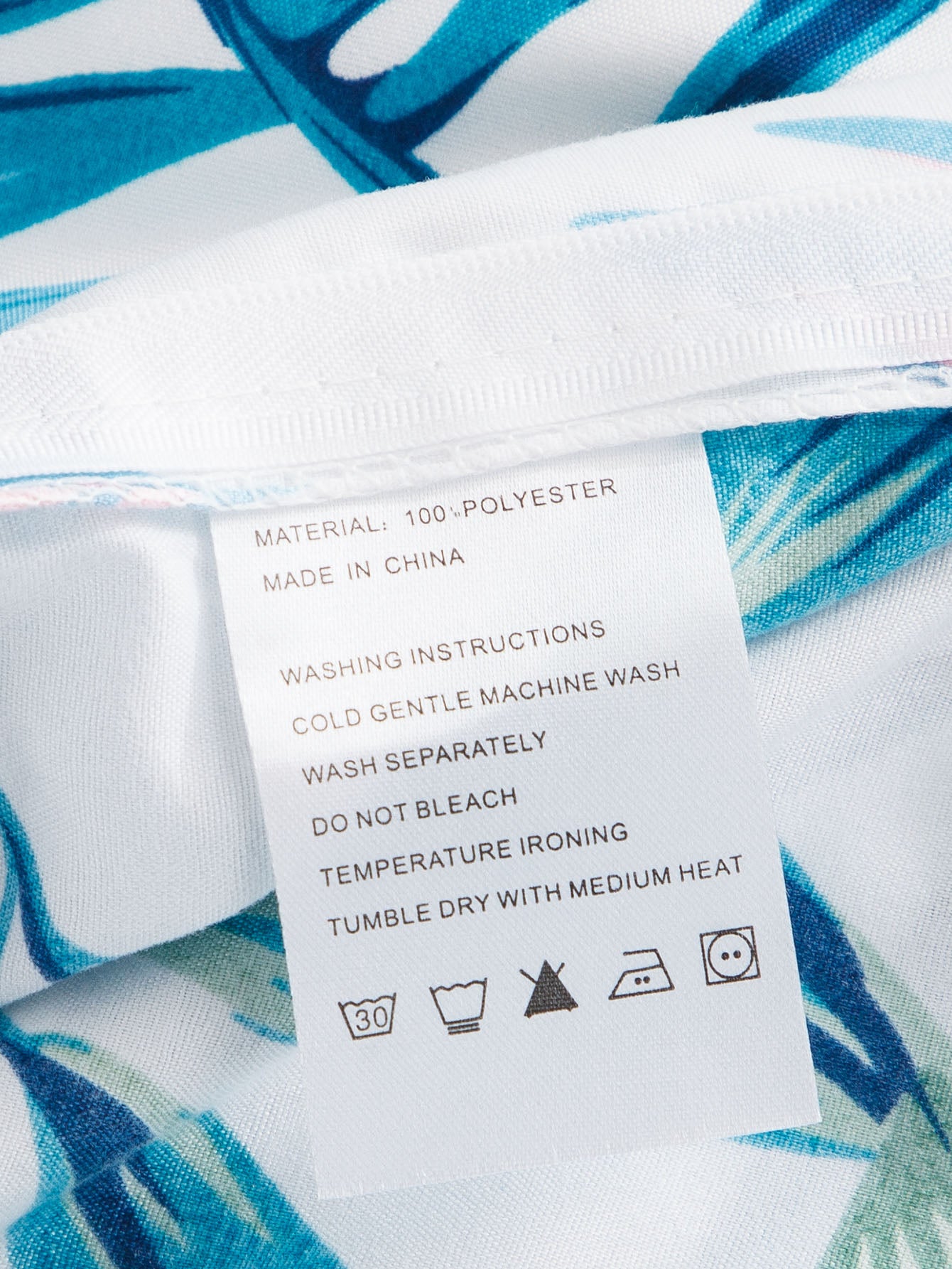 Tropical Leaf Print Sheet Set