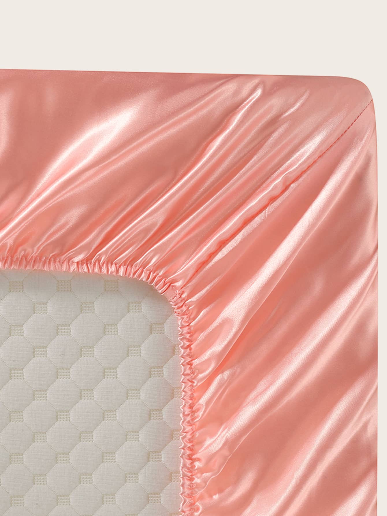 Plain Satin Fitted Sheet