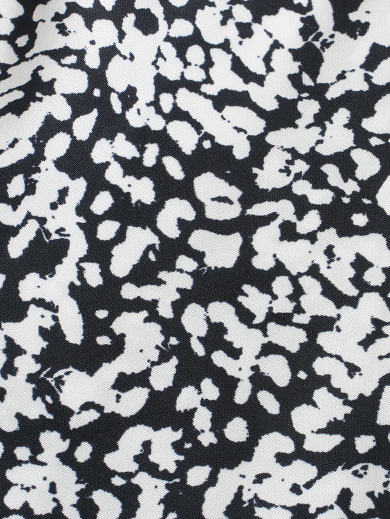 All Over Print Notched Neck Babydoll Dress