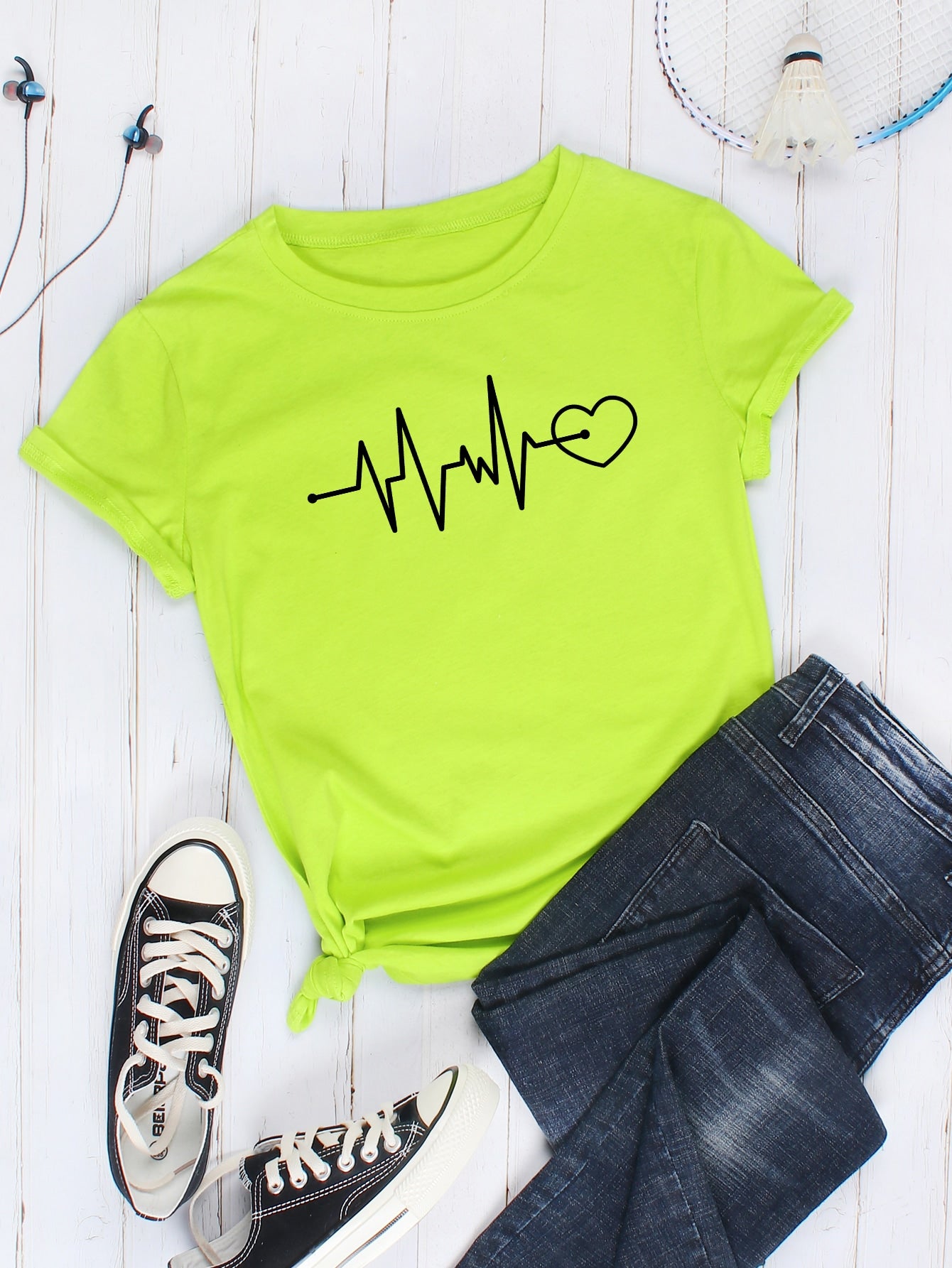 Graphic Print Short Sleeve Tee