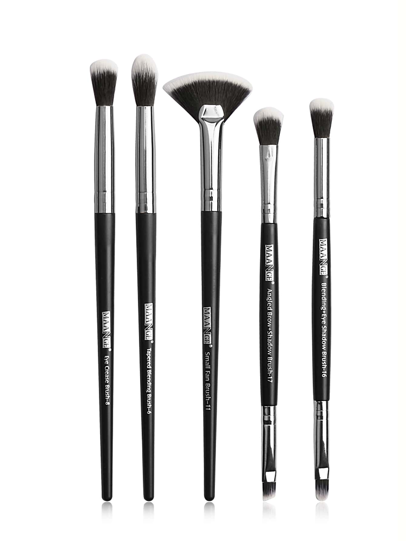 5pcs Duo-fiber Eye Makeup Brush Set