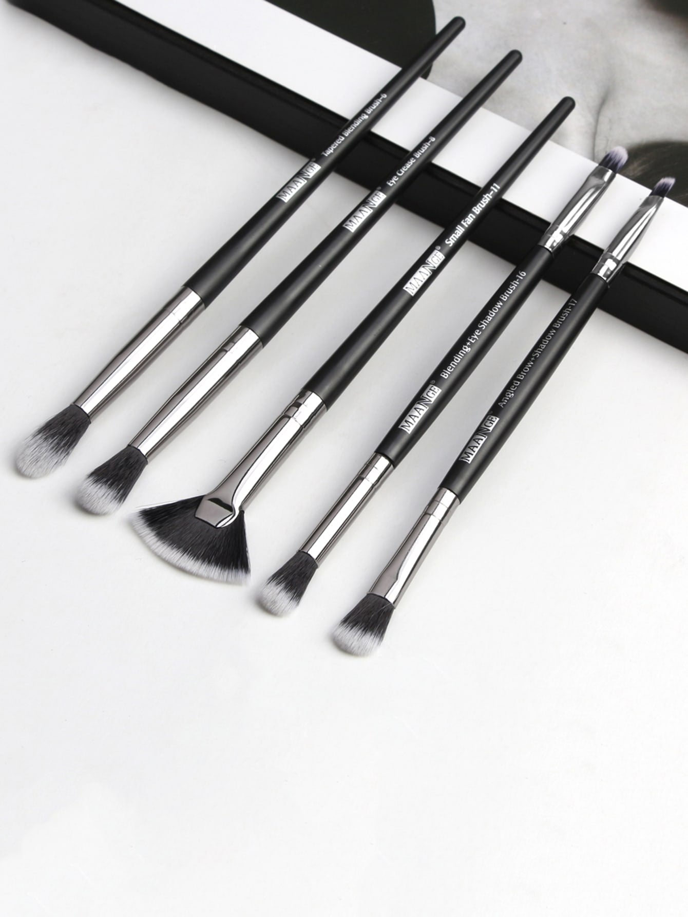 5pcs Duo-fiber Eye Makeup Brush Set