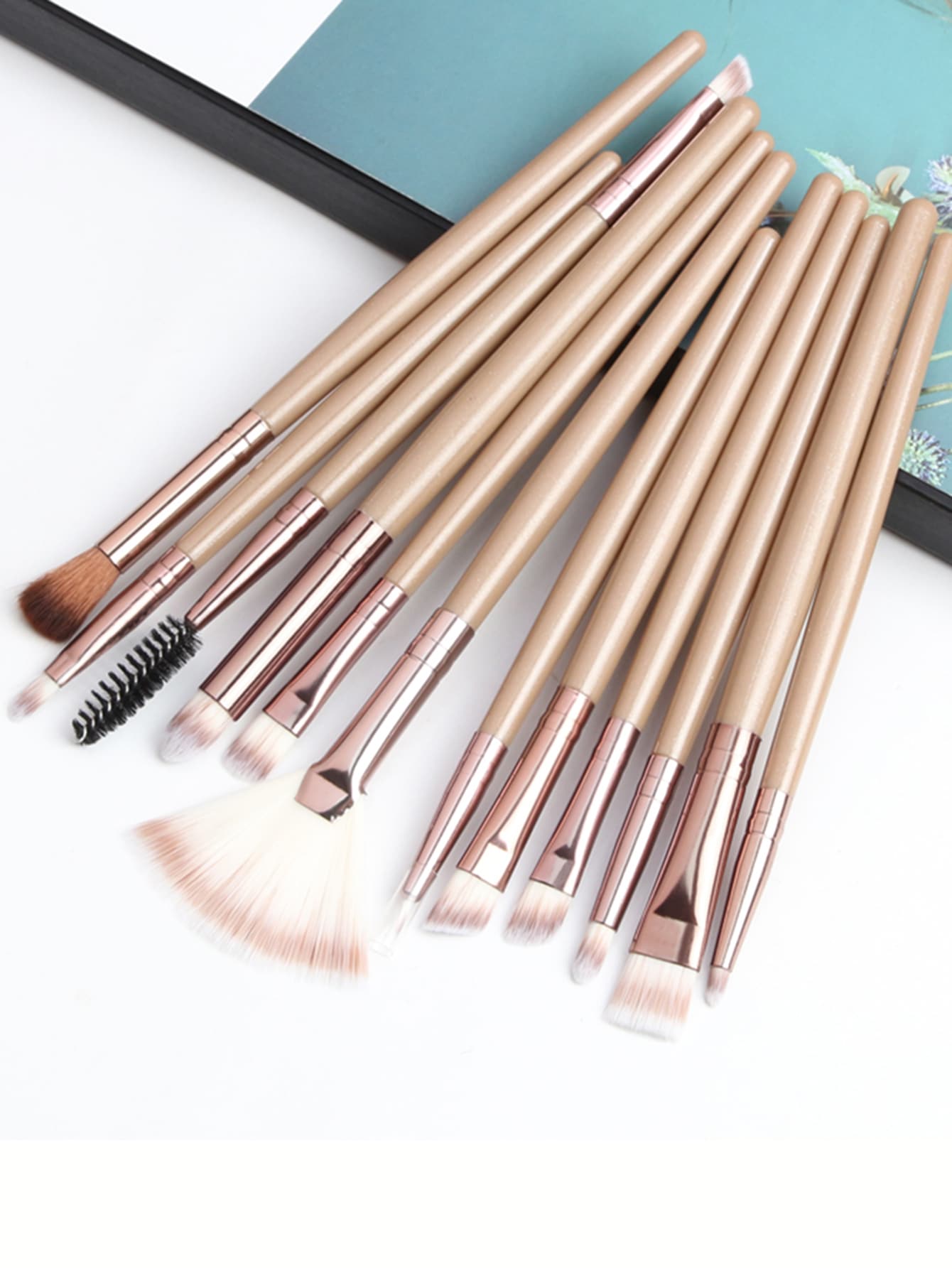 12pcs Duo-fiber Eye Makeup Brush Set