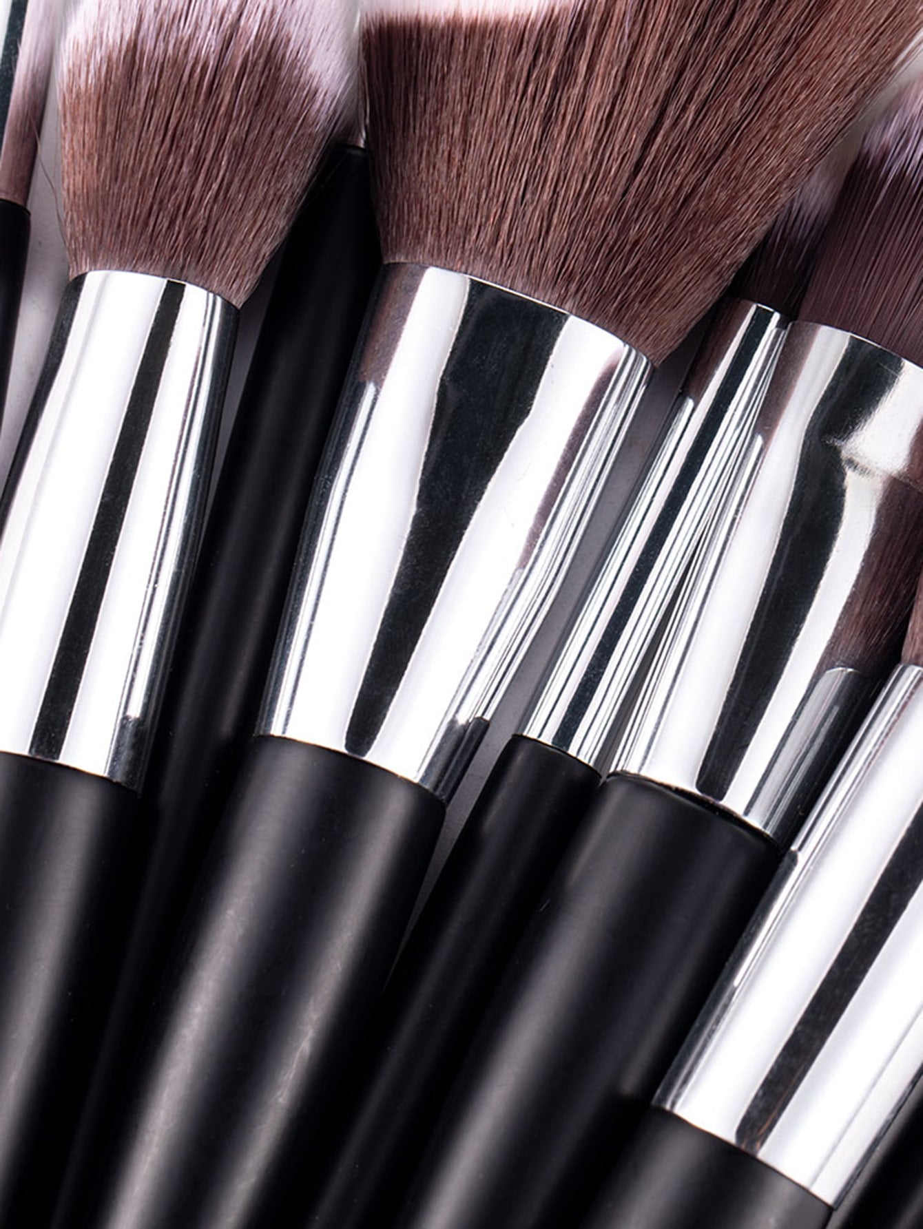 10pcs Duo-fiber Makeup Brush Set