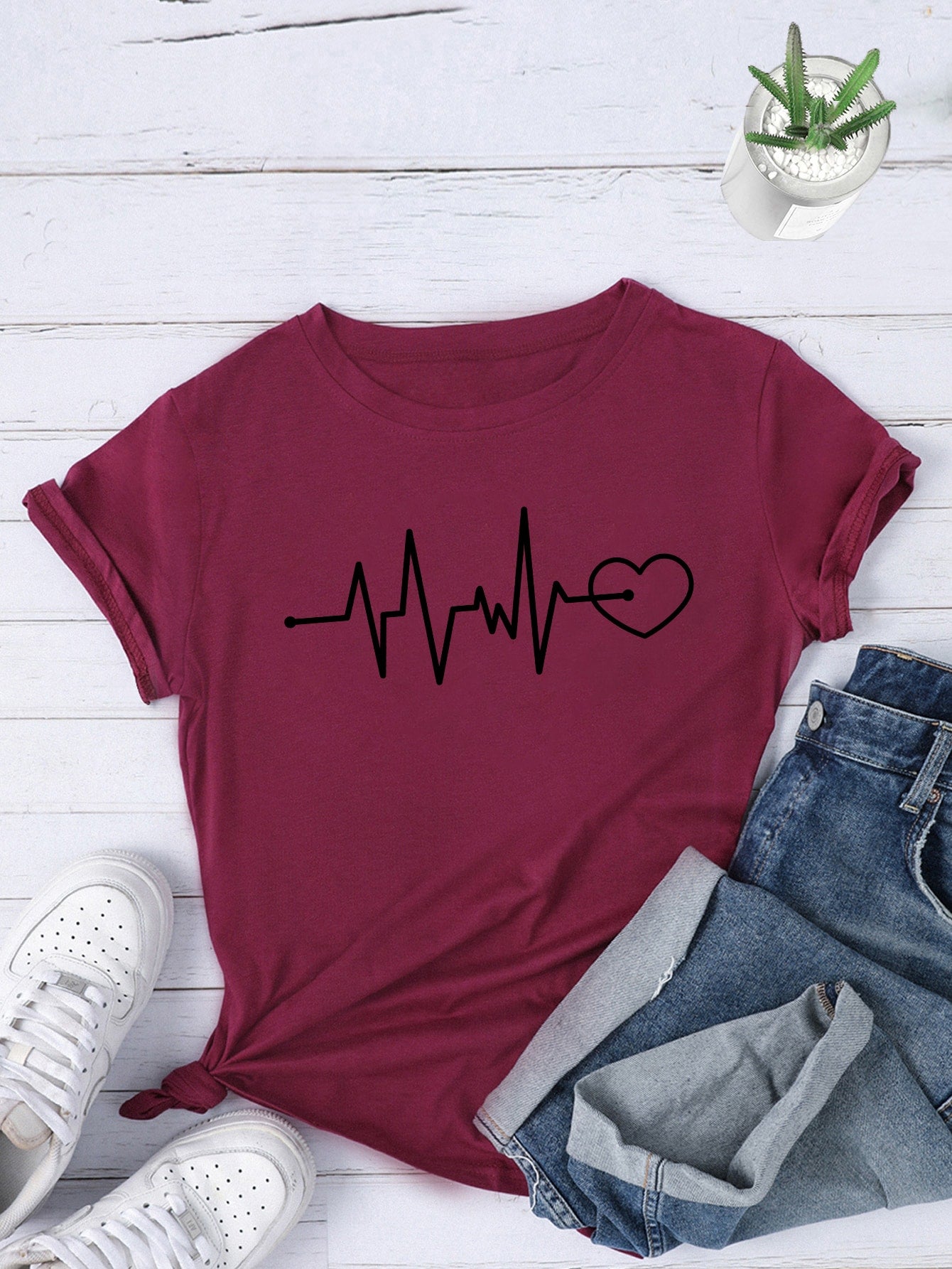Graphic Print Short Sleeve Tee