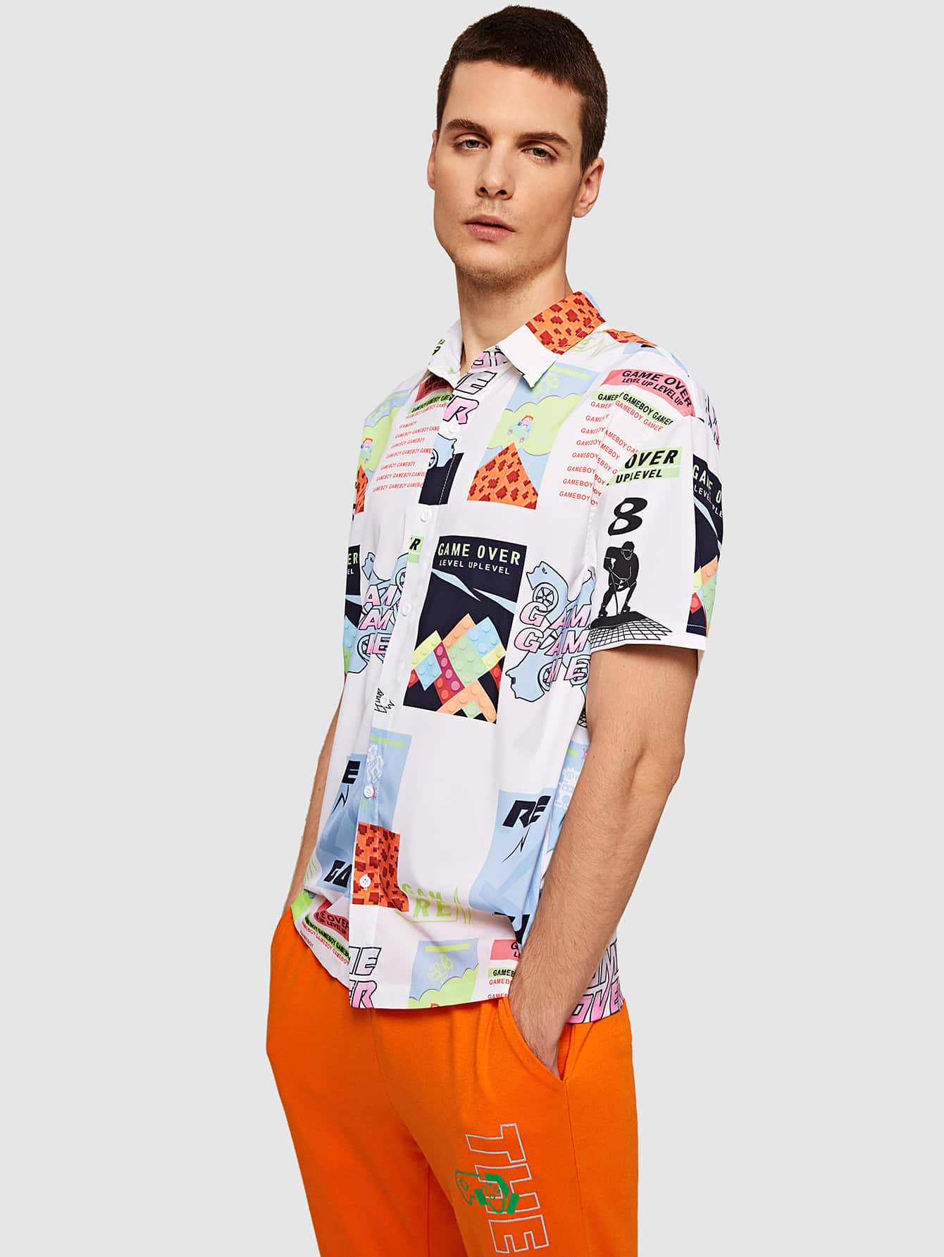 Men Graphic Print Shirt