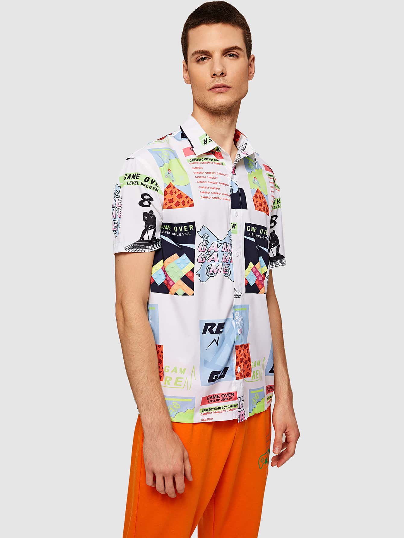 Men Graphic Print Shirt