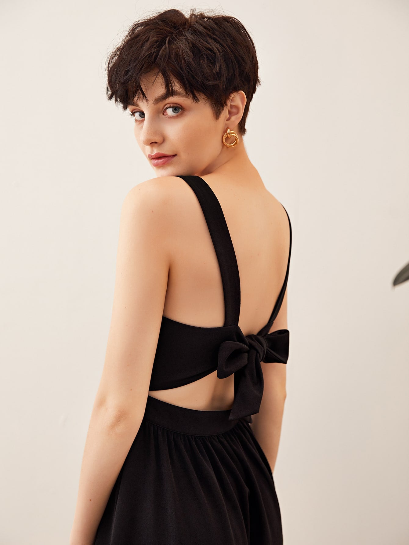 Amy's Cart Neck Tie Back Dress