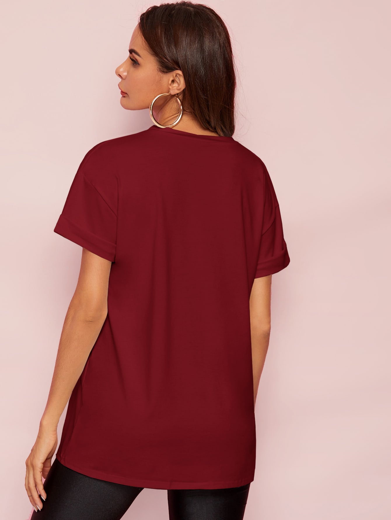 Leopard Lip Print Short Sleeve Tee