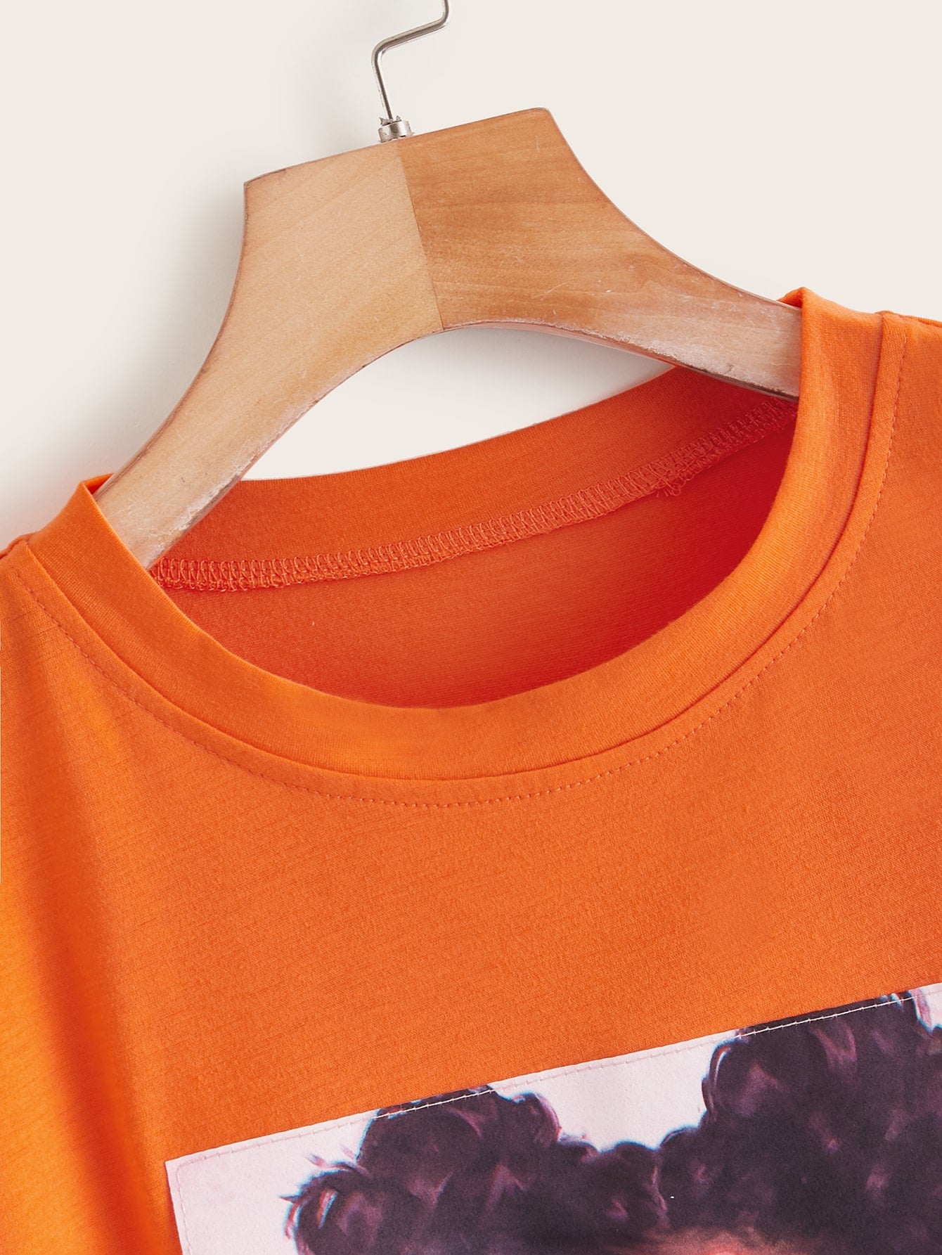 Neon Orange Figure Graphic Tee