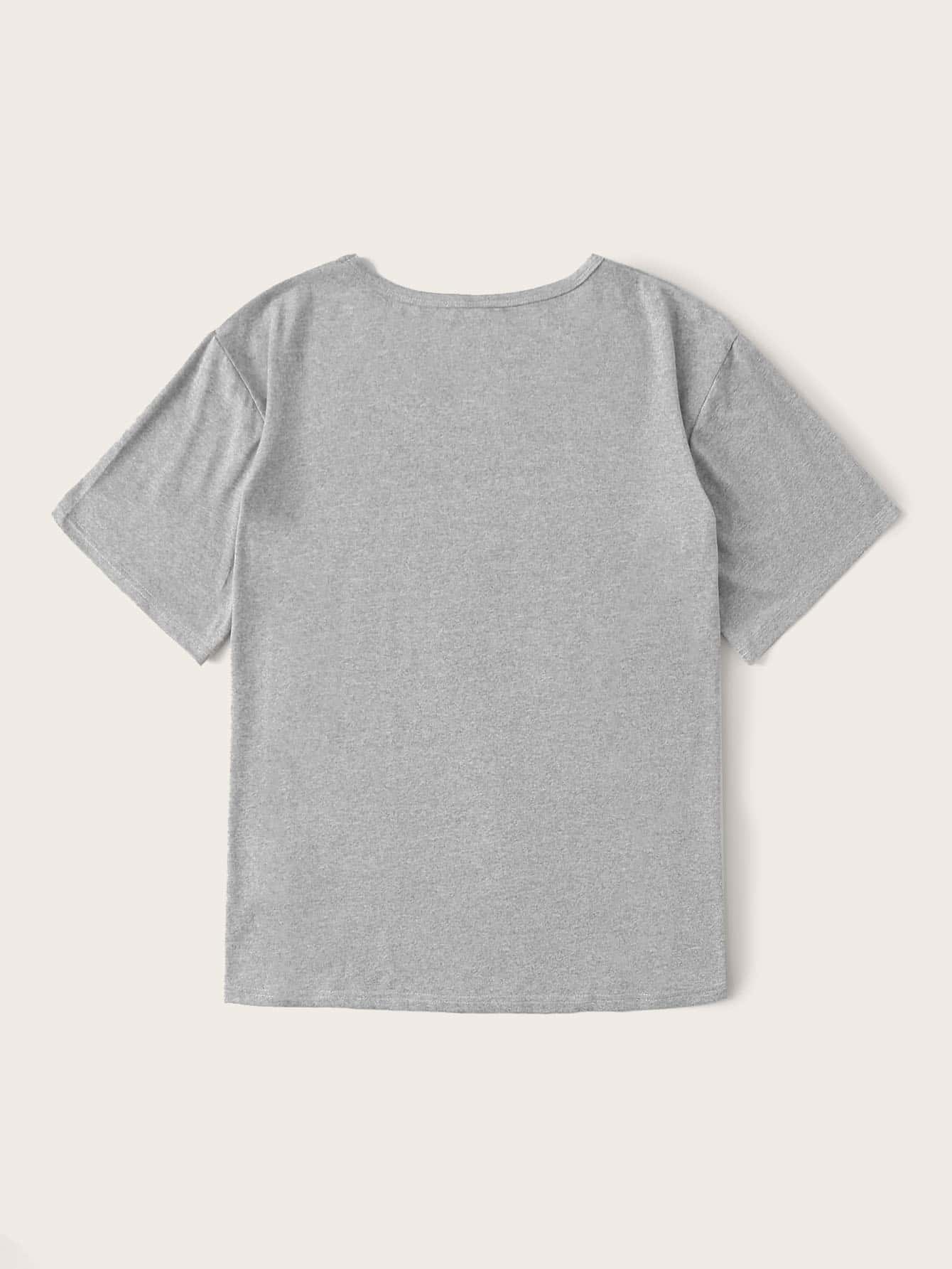 Bear & Letter Graphic Tee