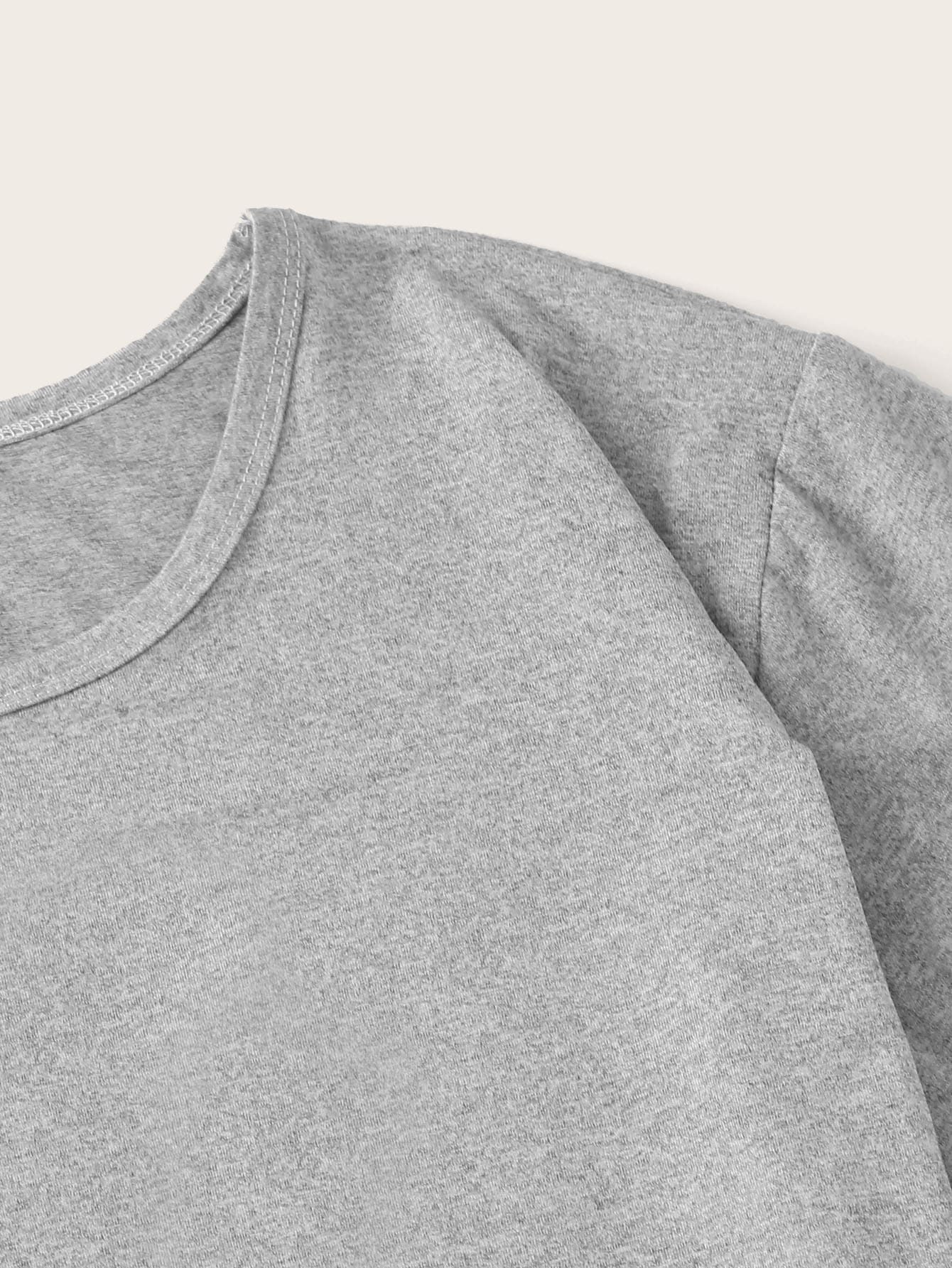 Bear & Letter Graphic Tee