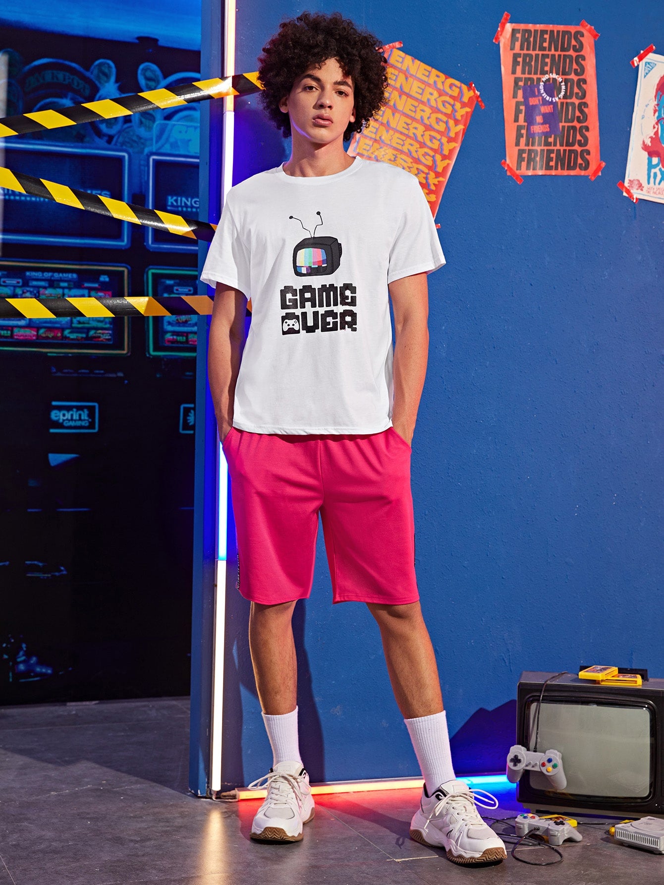 Men Letter & Graphic Tee