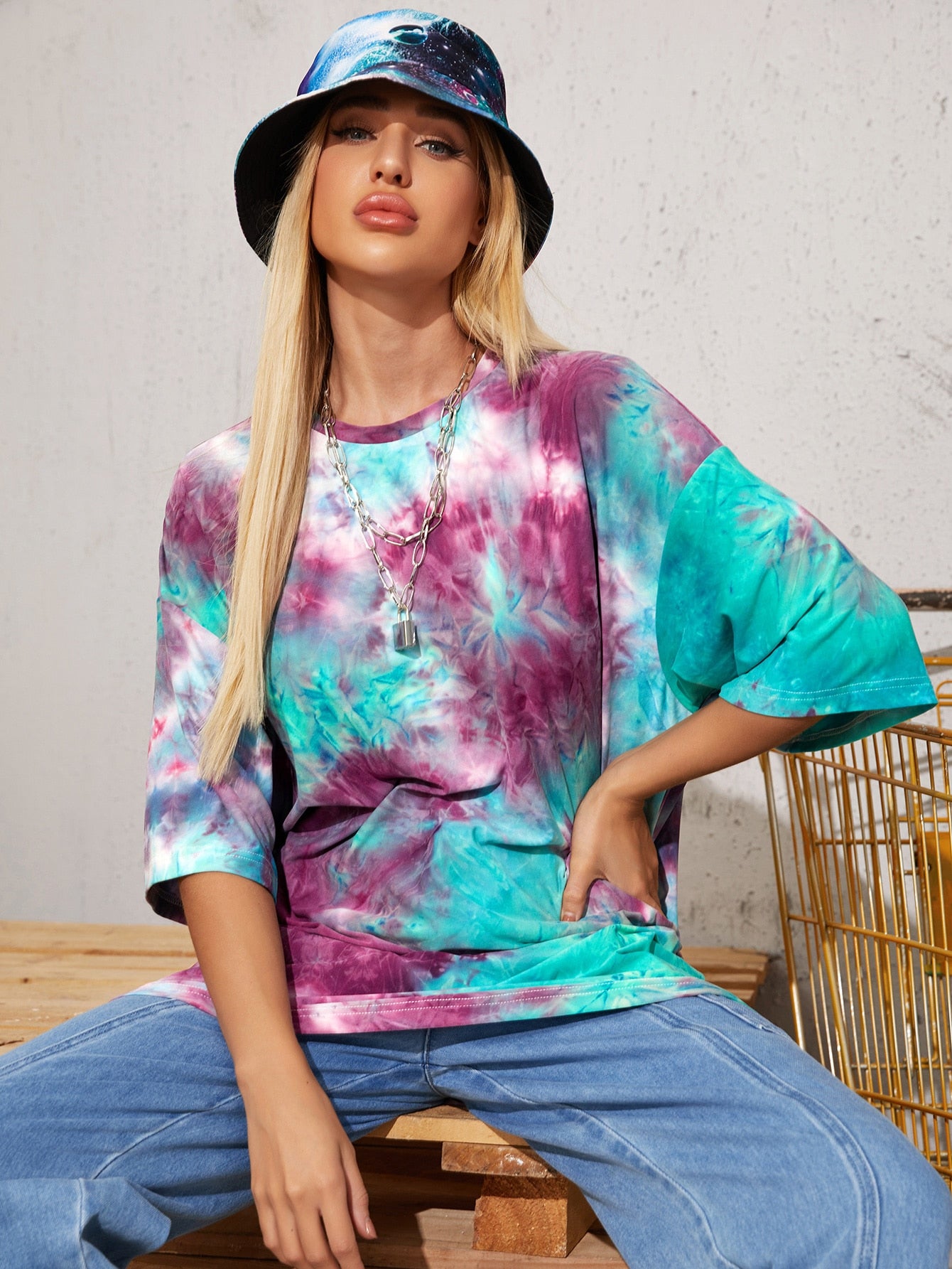 Tie Dye Oversized Boyfriend Tee