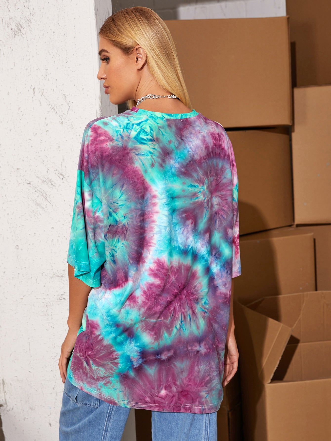 Tie Dye Oversized Boyfriend Tee