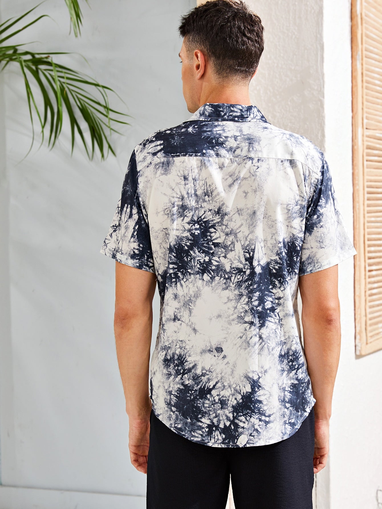 Men Tie Dye Print Shirt