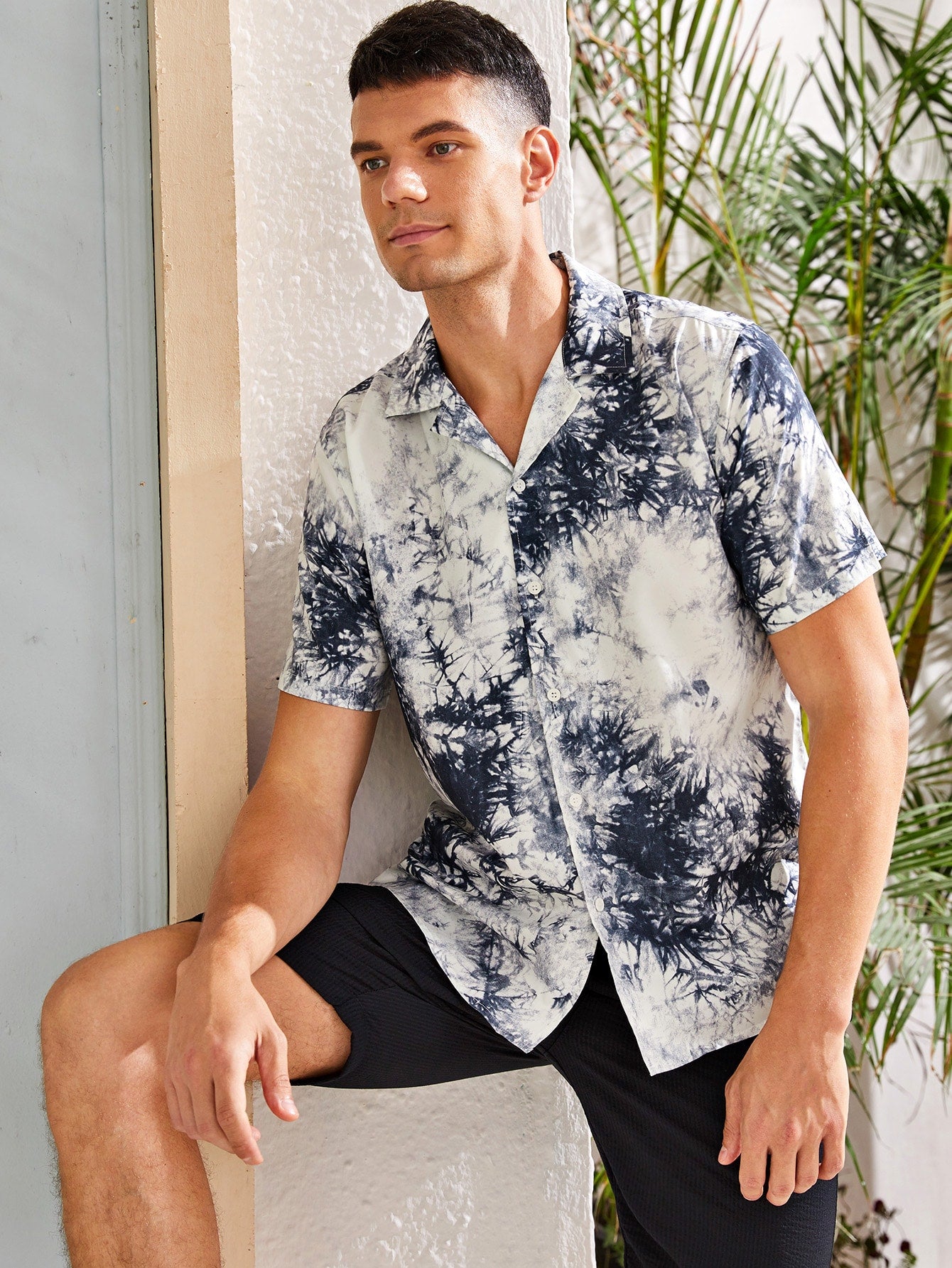 Men Tie Dye Print Shirt