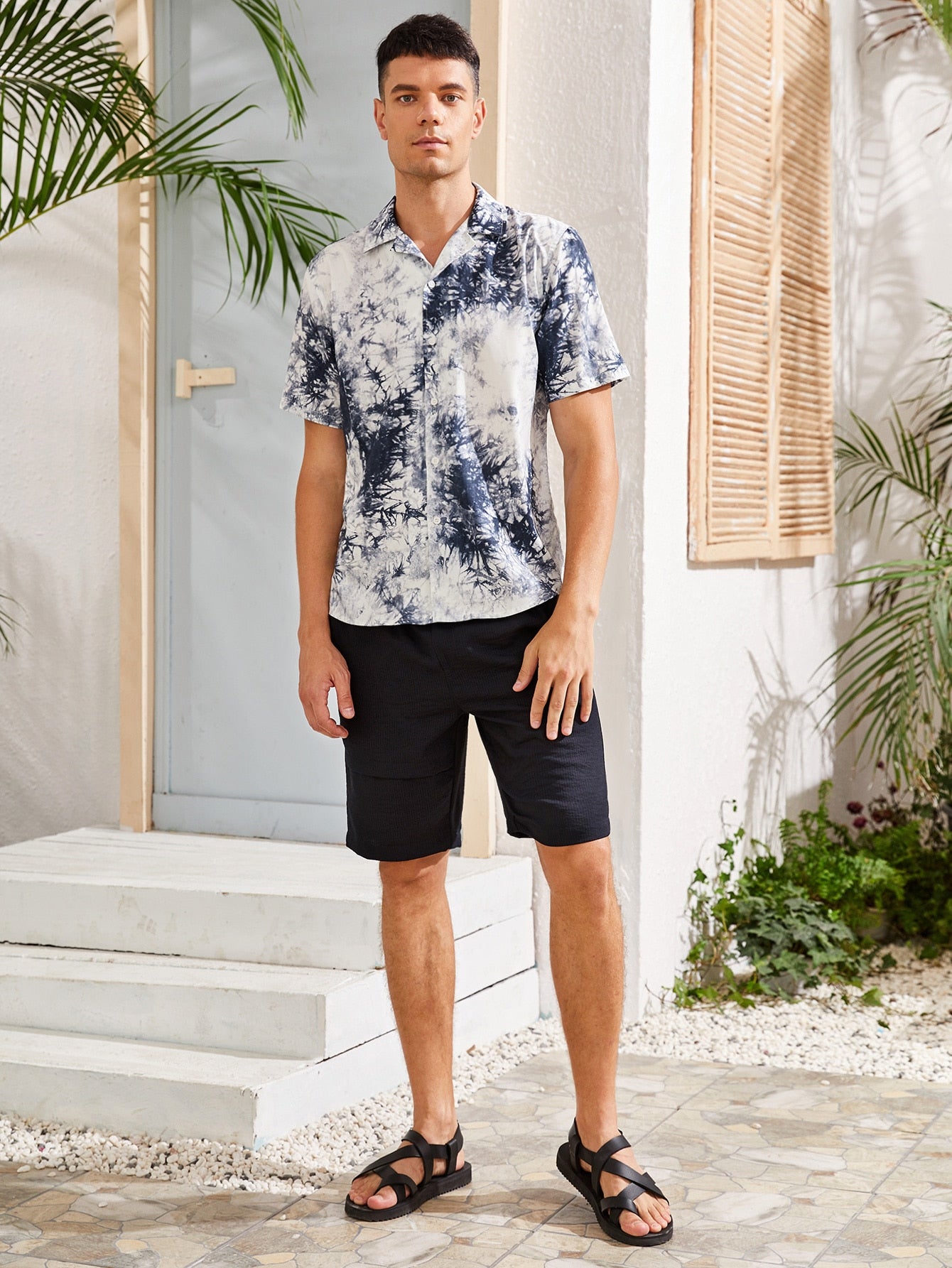 Men Tie Dye Print Shirt