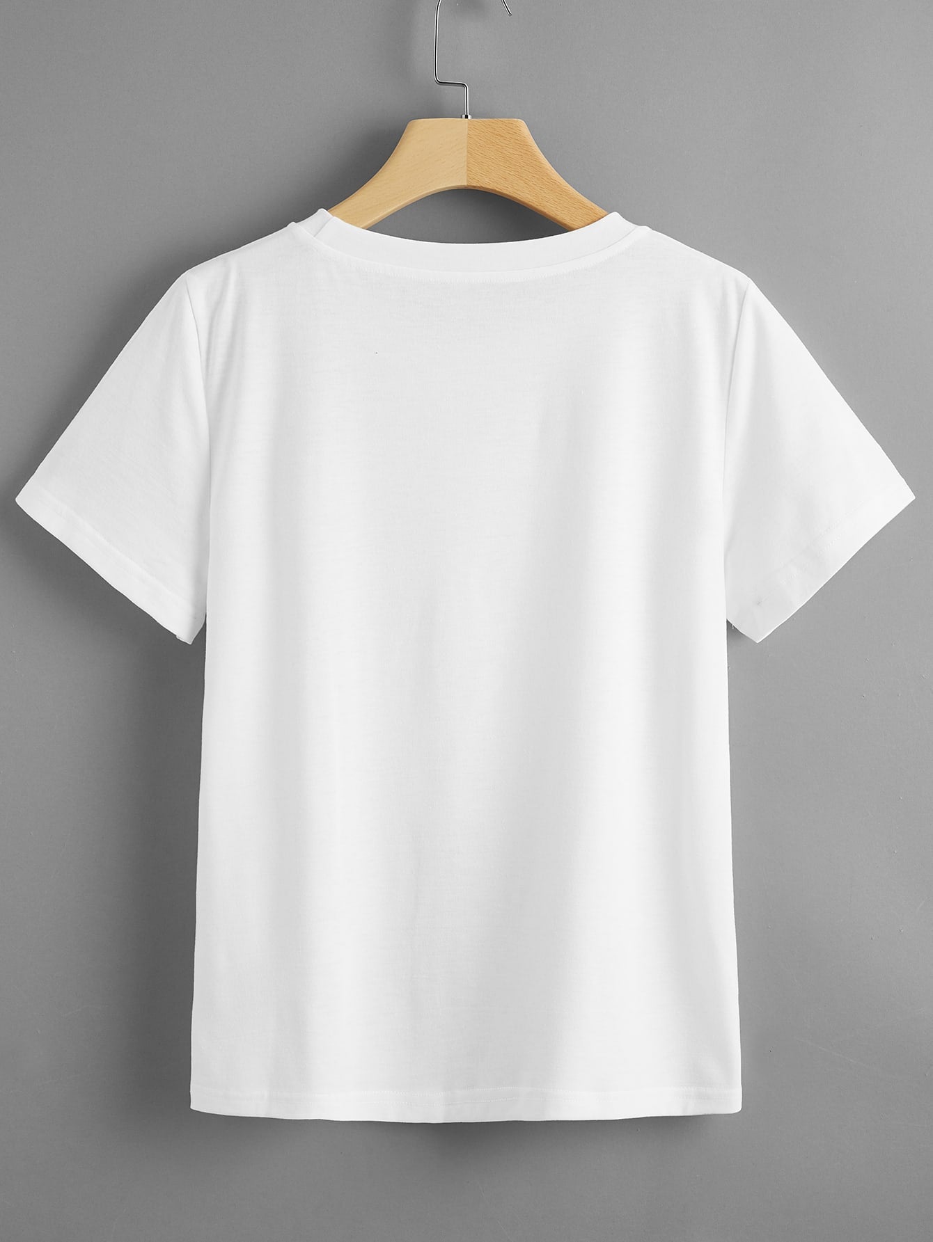 Figure Print Round Neck Tee