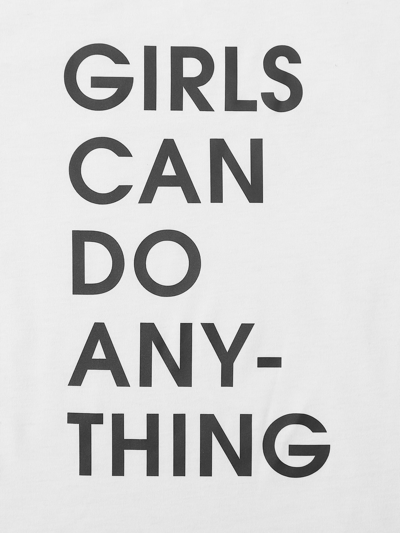 Slogan Graphic Round Neck Tee