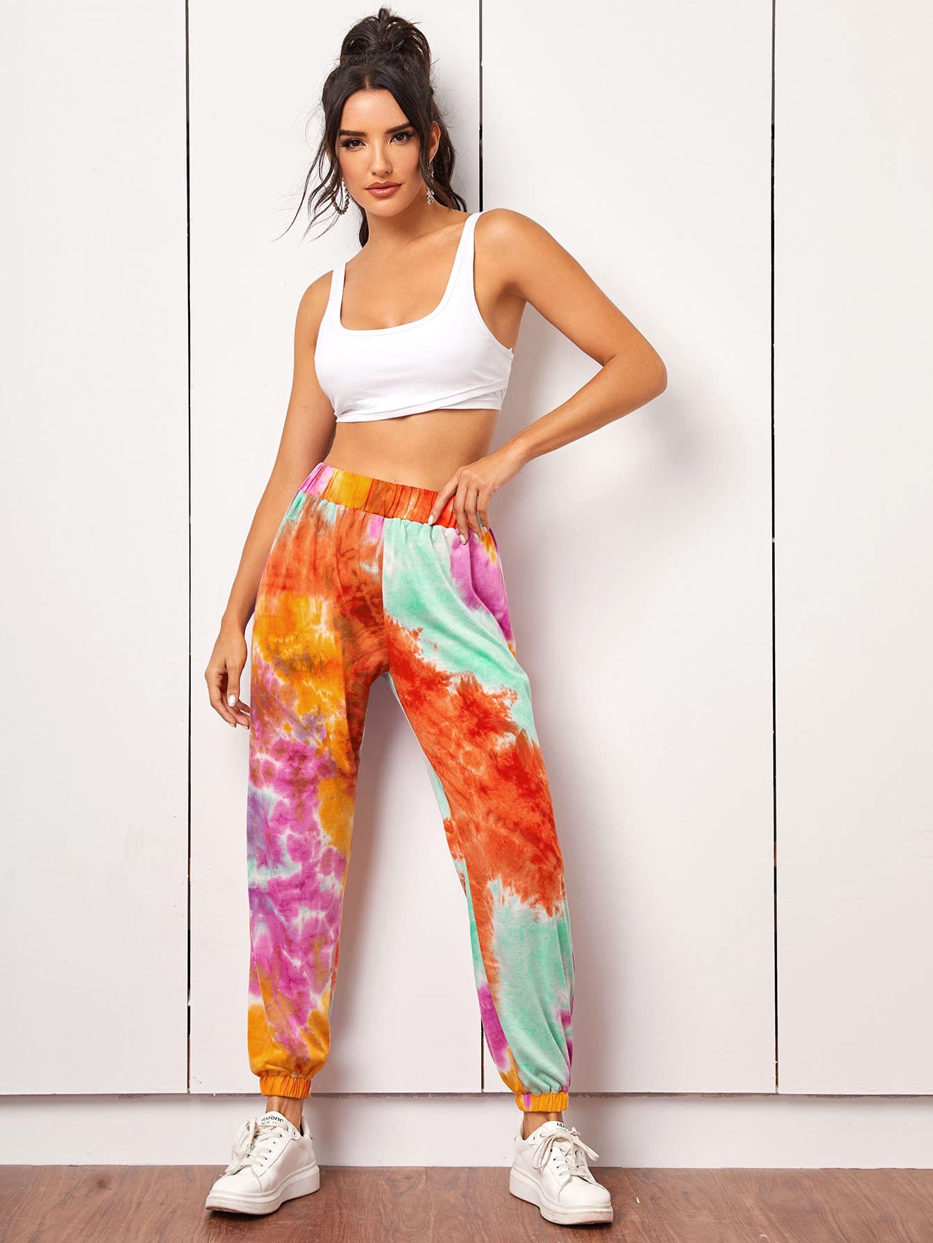 Tie Dye High Waist Sweatpants