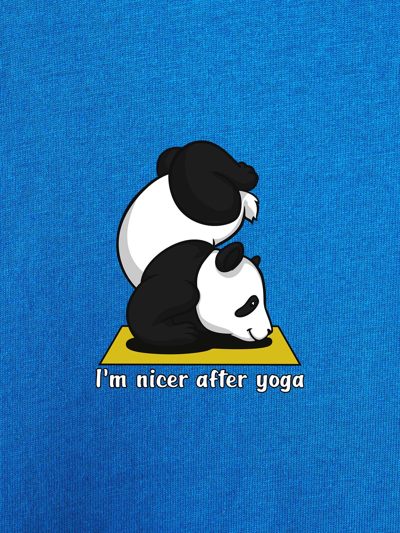 Cartoon Panda And Slogan Graphic Tee