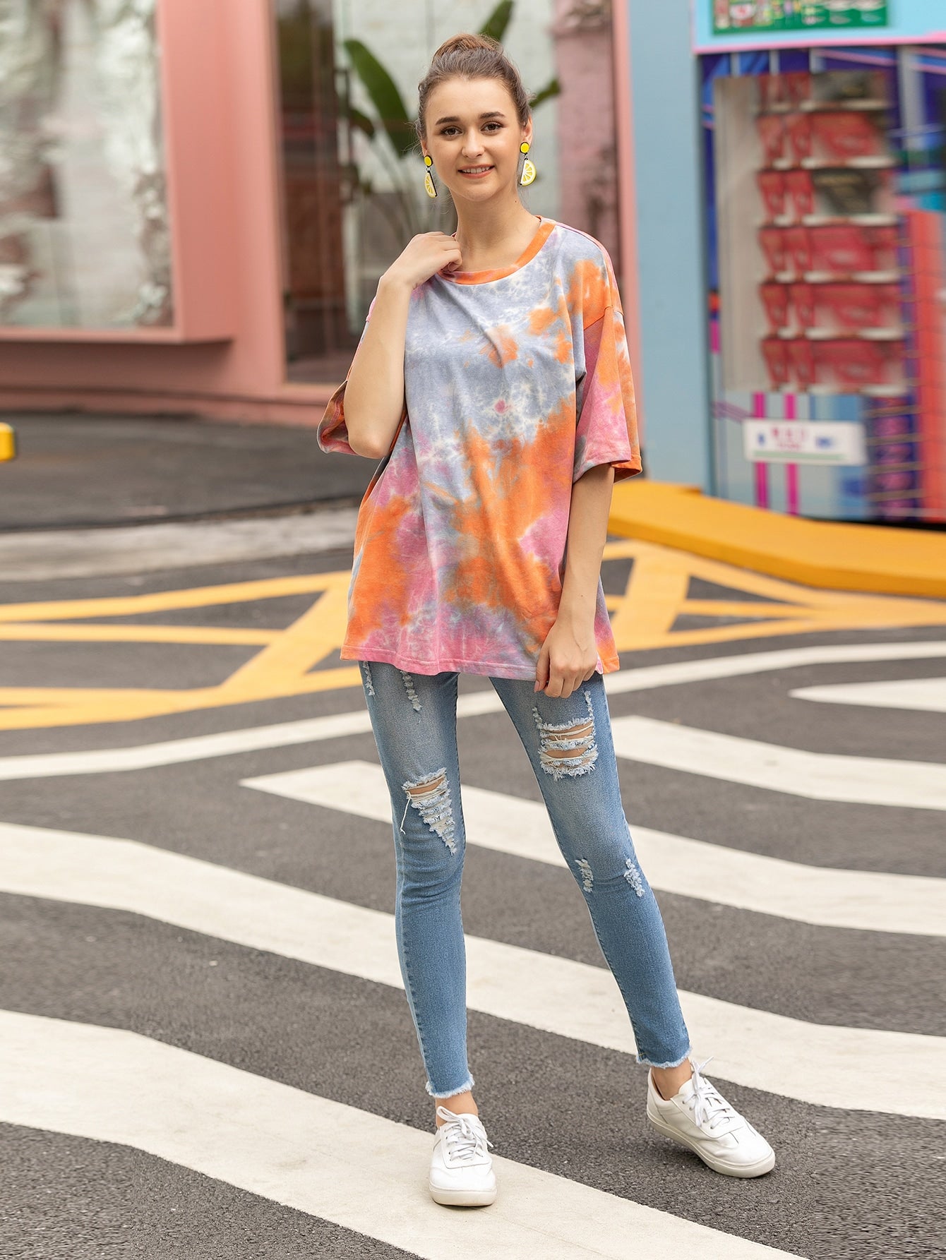 Tie Dye Drop Shoulder Tee